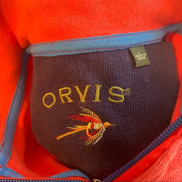 Orvis 1/4 zip pullover, large - Picture 4 of 4